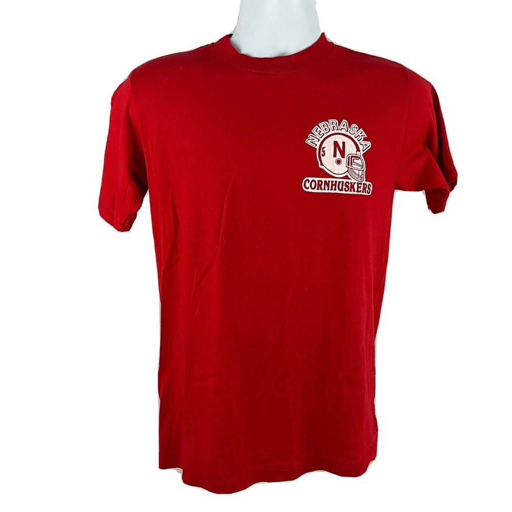 Sportswear‎ Vintage 70s Nebraska Cornhuskers T-Shirt Size Medium Single Stitch